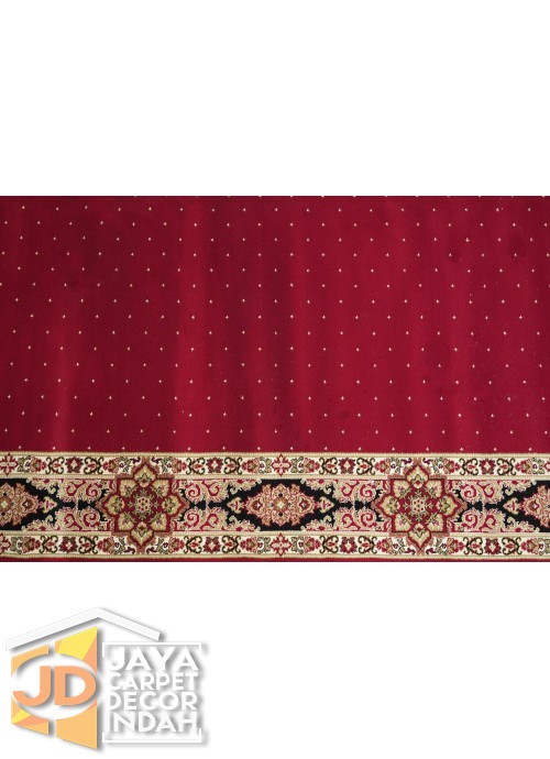 Karpet Sajadah Asma Red 1034R Motif Bintik 120x600, 120x1200, 120x1800, 120x2400, 120x3000